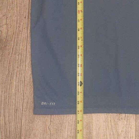 Nike Mens Medium Gray Tank Top Logo Dri Fit Gym Run Exercise Basketball - Picture 5 of 8